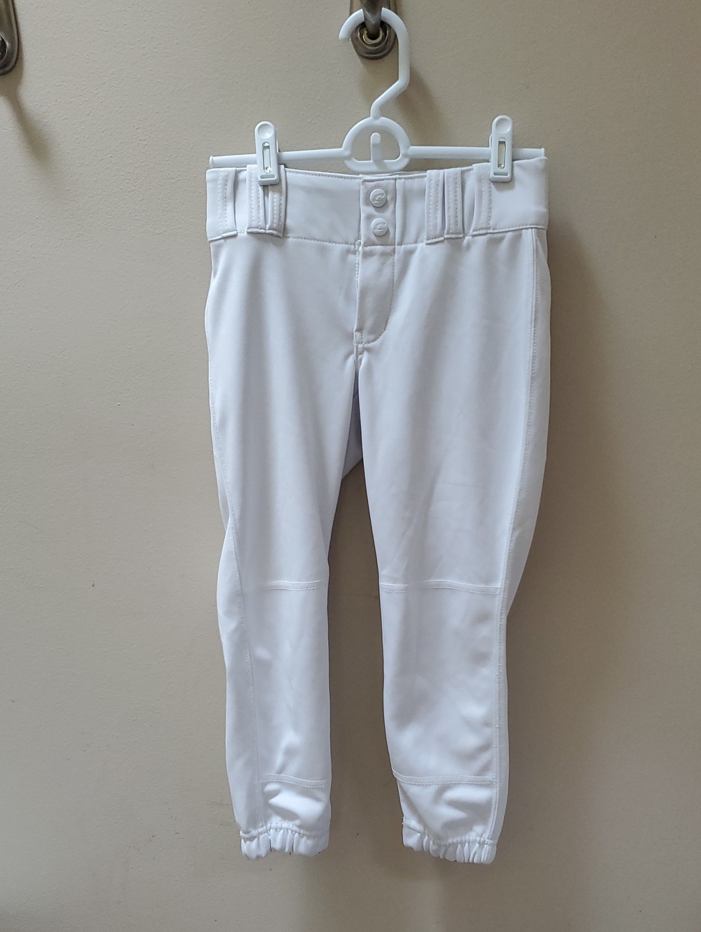 Girls White Knicker Style Softball Pants